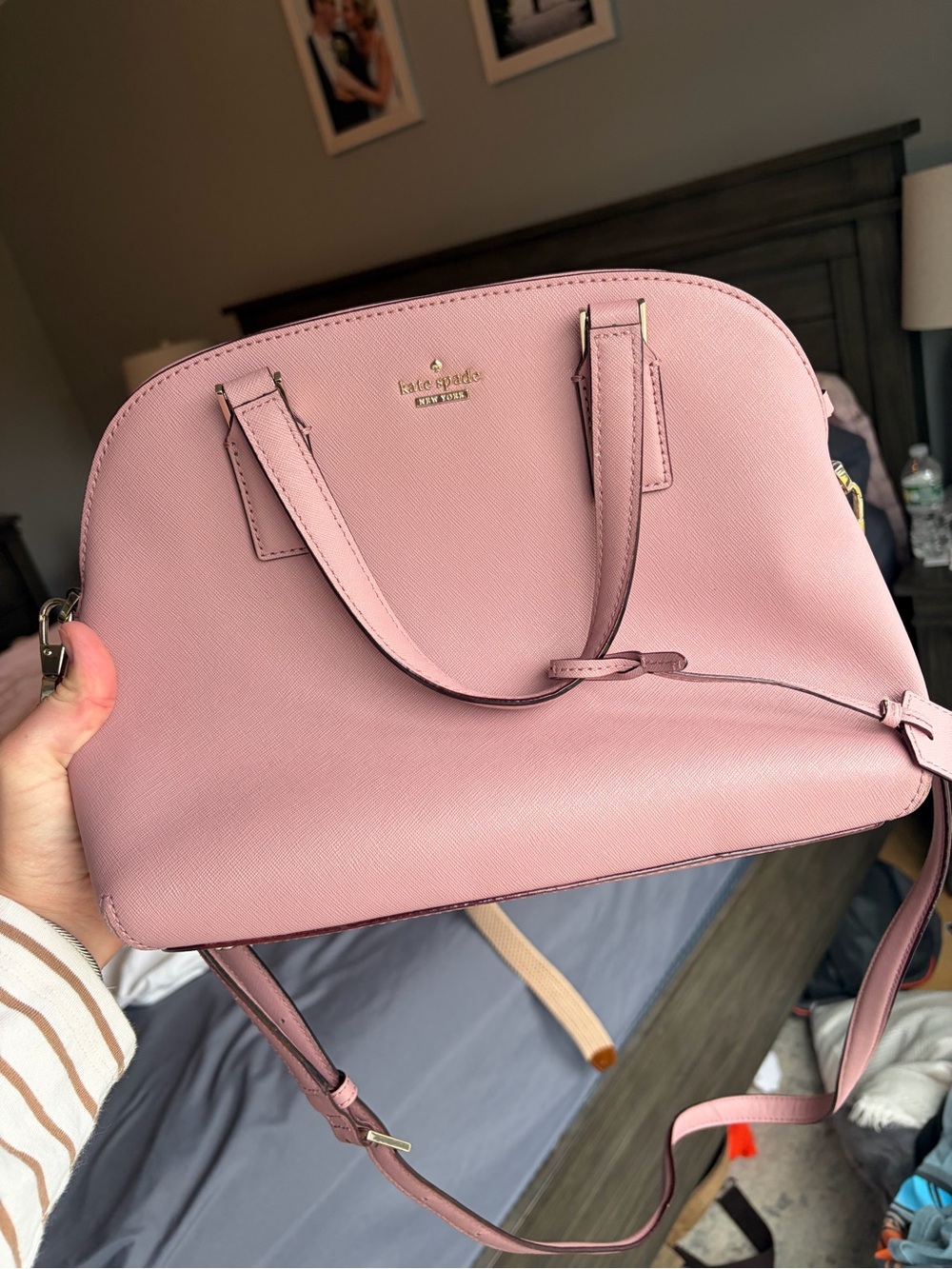 kate spade Pink Saffiano Dome Satchel
